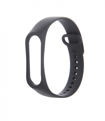 Pasek silikonowy do Xiaomi Mi Band 3 / 4 czarny TFO OEM101037