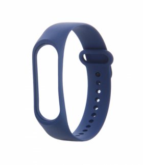 Pasek silikonowy do Xiaomi Mi Band 3 / 4 granatowy TFO OEM101039