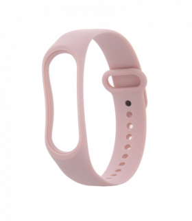 Pasek silikonowy do Xiaomi Mi Band 3 / 4 pudrowy róż TFO OEM101040