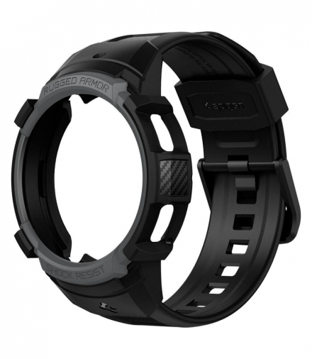 Spigen pasek Rugged Armor PRO do Samsung Galaxy Watch 4 Classic 42 mm charcoal grey TFO BRA011661