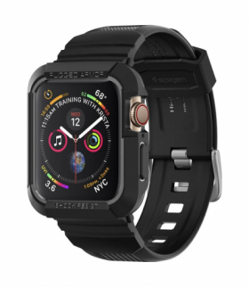 Spigen pasek Rugged Armor Pro do Apple Watch Series 4 / 5 / 6 / SE 44 mm czarny TFO GSM042113