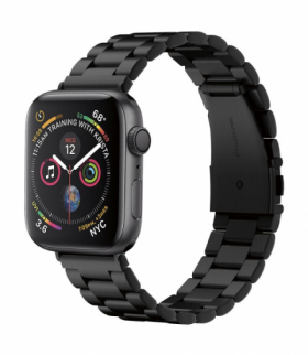 Spigen pasek Modern Fit Band do Apple Watch 4 / 5 / 6 / 7 / SE 42 / 44 / 45 mm czarny TFO BRA010121