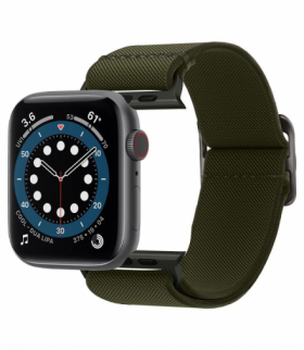 Spigen pasek Fit Lite do Apple Watch 4 / 5 / 6 / 7 / SE 42 / 44 / 45 mm khaki TFO BRA010706