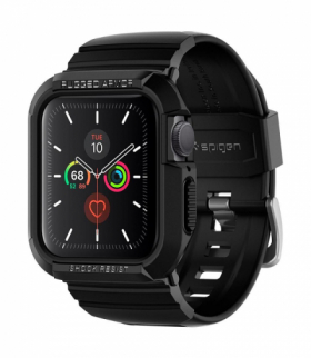 Spigen pasek Rugged Armor Pro do Apple Watch 4 / 5 / 6 / SE 40 mm czarny TFO BRA010865