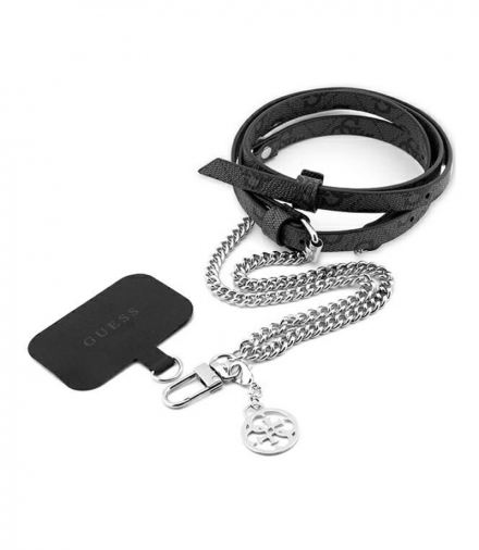 Guess pasek GUUC4MG4EK czarny Universal CBDY 4G PU TFO GSM173339