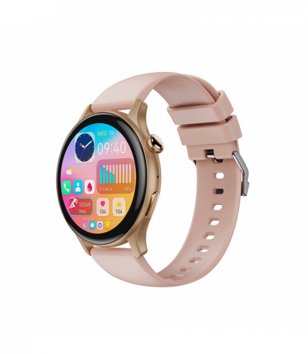 XO smartwatch J6 Amoled różowo-złoty TFO GSM180237