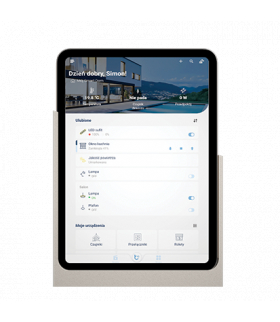 Uchwyt ścienny otwarty do tabletu Samsung Galaxy Tab A8 10,5”, Biały mat Simon55 GFO2A8/111