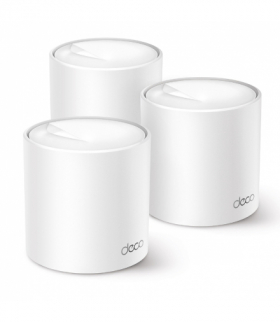 TP-Link Deco X50 3-Pack Router WiFi Mesh, AX3000, Dual Band, OFDMA, MU-MIMO, 3x RJ45 1000Mb/s TP-LINK DECO X50 (3-PACK)