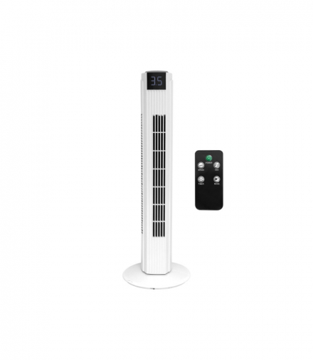 Wentylator kolumnowy 82cm, 50W LCD + pilot, biały TFO RTV0600015