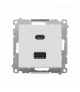 Ładowarka USB C+A (moduł), 30W, 230V, Jasnoszary mat Simon 55 TEC2CAQ.01/114