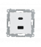 Ładowarka USB C+A (moduł), 30W, 230V, biały Simon 54 DEC2CAQ.01/11
