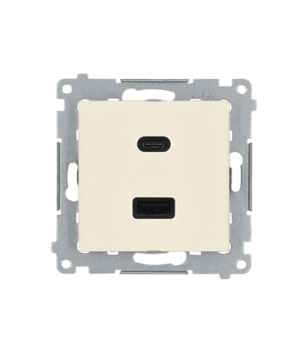 Ładowarka USB C+A (moduł), 30W, 230V, krem Simon 54 DEC2CAQ.01/41