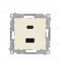 Ładowarka USB C+A (moduł), 30W, 230V, krem Simon 54 DEC2CAQ.01/41