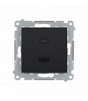 Ładowarka USB C+A (moduł), 30W, 230V, czarny Simon 54 DEC2CAQ.01/49