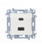Ładowarka USB C+A (moduł), 30W, 230V, biały Simon 10 CEC2CAQ.01/11