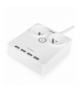 Huslog płaski przedłużacz z 2x230V + ładowarka 4xUSB EMX-190124 TFO AGDAOHUS100013
