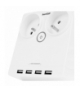 Huslog płaski przedłużacz z 2x230V + ładowarka 4xUSB EMX-190124 TFO AGDAOHUS100013