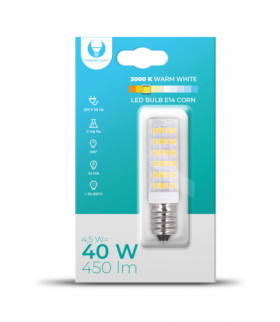 Żarówka LED E14 Corn 4.5W 230V 3000K 450lm Forever Light RTV003655