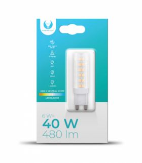 Żarówka LED G9 6W 230V 4500K 480lm Forever Light RTV003576