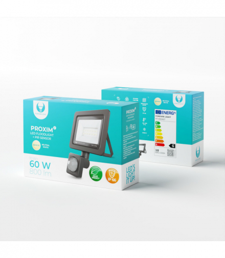 Naświetlacz LED PROXIM II 10W |4500K| PIR IP66 Forever Light RTV003607