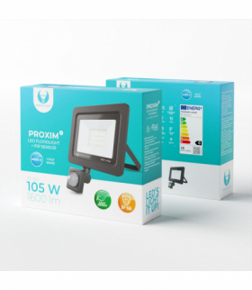 Naświetlacz LED PROXIM II 20W |6000K| PIR IP66 Forever Light RTV003613