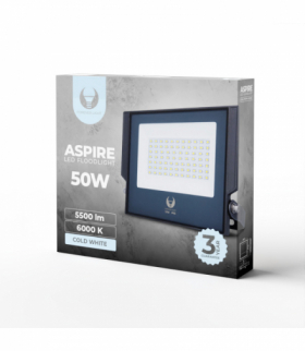 Naświetlacz LED ASPIRE 50W 6000K 5500lm 230V Forever Light RTV0700006