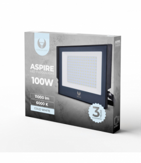 Naświetlacz LED ASPIRE 100W 6000K 11000lm 230V Forever Light RTV0700008
