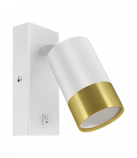Oprawa dekoracyjna PUZON WLL GU10 WHITE/GOLDEN biały/złoty Struhm 04285