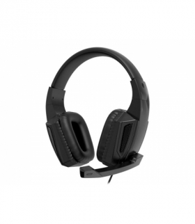 Słuchawki nauszne z mikrofonem GE-01, czarne. LAMEX LXGE-01