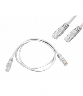 Kabel komputerowy sieciowy 1:1 8p8c (patchcord), 1m. LAMEX LX8350 1M