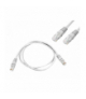 Kabel komputerowy sieciowy 1:1 8p8c (patchcord), 1m. LAMEX LX8350 1M