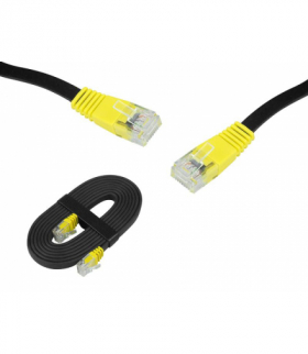Kabel komputerowy sieciowy 1:1 8p8c cat.5 1,5m ultra slim 5/1mm silicone (patchcord) LAMEX LXIT1