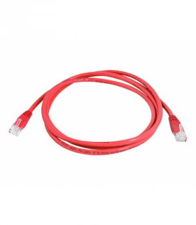 Kabel komputerowy sieciowy 1:1 8p8c (patchcord), 0,5m czerwony LTC LX8357 0,5M