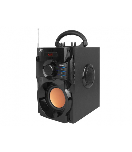 Głośnik Retro A11, 10 W, Bluetooth, radio FM, USB, Micro SD, AUX, pilot, wbudowany akumulator. LXA11BT