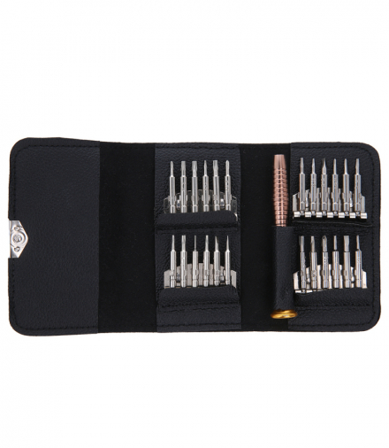 Zestaw wymiennych wkrętaków / śrubokrętów precyzyjnych TORX 25 w 1 / iPhone TFO OEM0002371