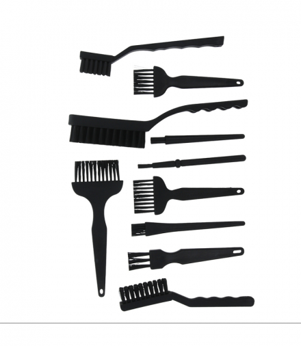 Zestaw 10 szczotek, pędzli do czyszczenia telefonów / urzadzeń elektronicznych / płytek drukowanych TFO OEM0002422