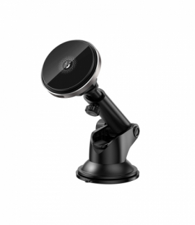 XO uchwyt samochodowy CX017 magnetyczny z ładowaniem indukcyjnym czarny 15W z przyssawką TFO GSM171167
