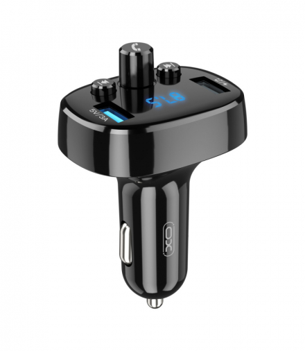 XO transmiter FM BCC02 Bluetooth MP3 ładowarka samochodowa 15W czarna TFO GSM106969