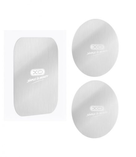XO Y2 zestaw naklejek do uchwytu magnetycznego srebrne blaszki 3szt TFO GSM164144