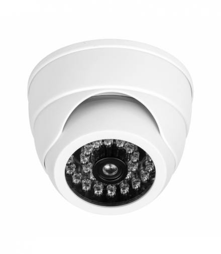 Atrapa kamery monitorującej z podczerwienią CCTV, bateryjna, MINI, biała Orno CD-4/W
