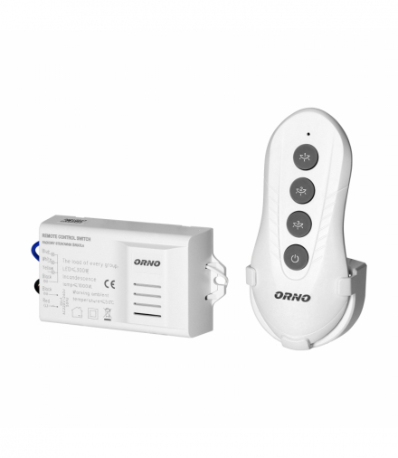 Bezprzewodowy 3-kanałowy sterownik oświetlenia z pilotem Orno OR-GB-447