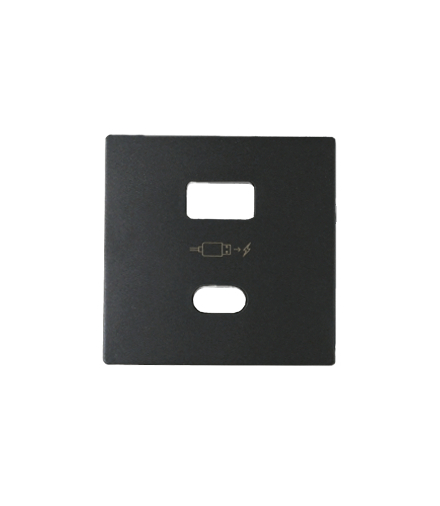 Pokrywa do ładowarki USB typ A+C, grafit Simon 82 8201296-038