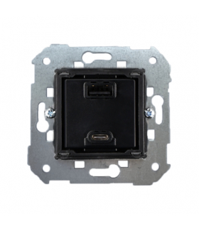 Ładowarka podwójna USB typ A+C (moduł), 230V AC / 5V DC, 3.1A QUICK CHARGE, biały, 3,1A Simon 82 7511296-039