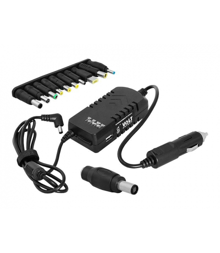 Zasilacz do laptopa 12-32V / 12 V / 15 V / 16 V / 18,5 V / 19,5 V / 20 V / 24 V, do samochodu, TIR, 90W. LAMEX LXZL30