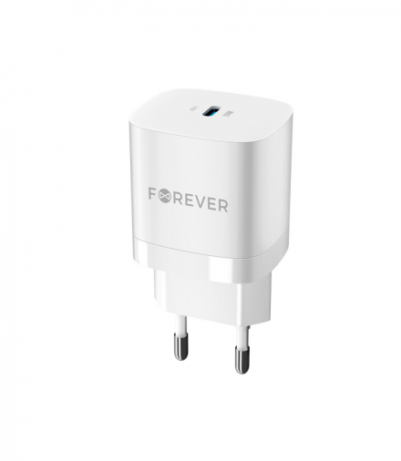 Forever ładowarka sieciowa GaN PD QC TC-05 1x USB-C 33W biała TFO GSM115404