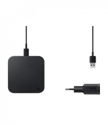 Samsung ładowarka indukcyjna EP-P1300 9W czarna + ładowarka sieciowa TFO AKGAOLADSAM00033