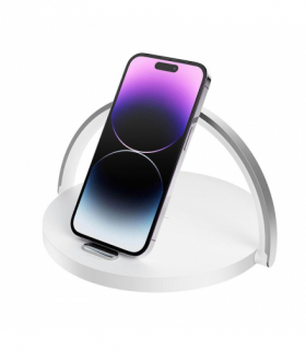 XO ładowarka indukcyjna WX030 15W biała 3w 1 z lampką nocną i uchwytem na telefon TFO GSM303560