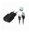 Forever ładowarka sieciowa TC-01 1x USB 2A czarna + kabel Lightning TFO GSM032678