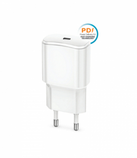 Forever ładowarka sieciowa PD QC TC-01 1x USB-C 20W biała TFO GSM104593