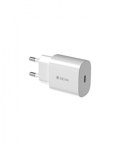 Devia ładowarka sieciowa Rocket PD 20W 1x USB-C biała TFO BRA010721